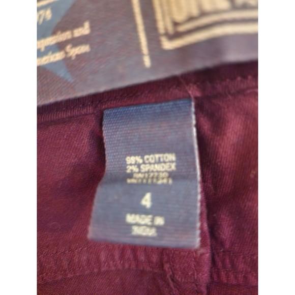 NWT Converse One Star Women Size 4 Berry Flare Leg 5 Pocket Jeans LOW RISE NOS - Picture 3 of 7